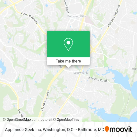 Appliance Geek Inc map