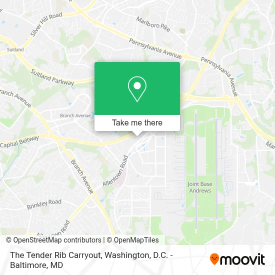 The Tender Rib Carryout map