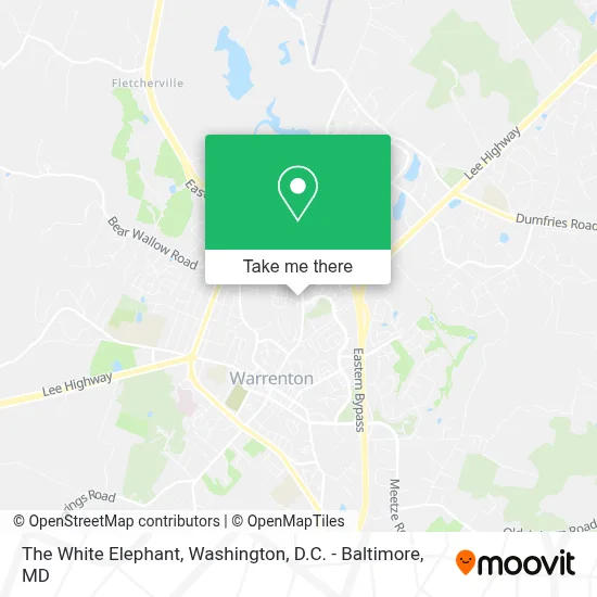The White Elephant map