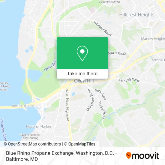 Blue Rhino Propane Exchange map