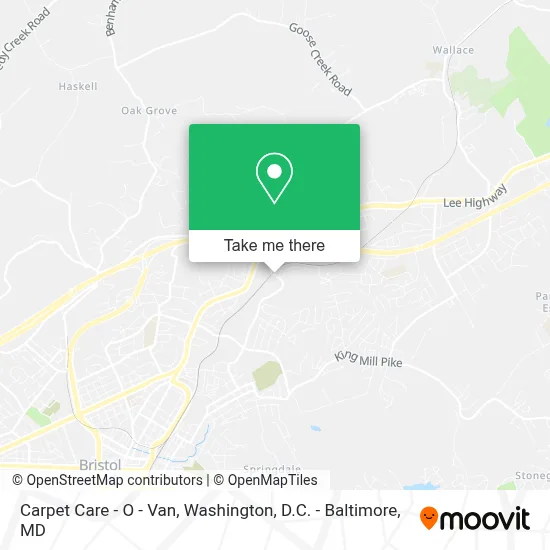 Carpet Care - O - Van map