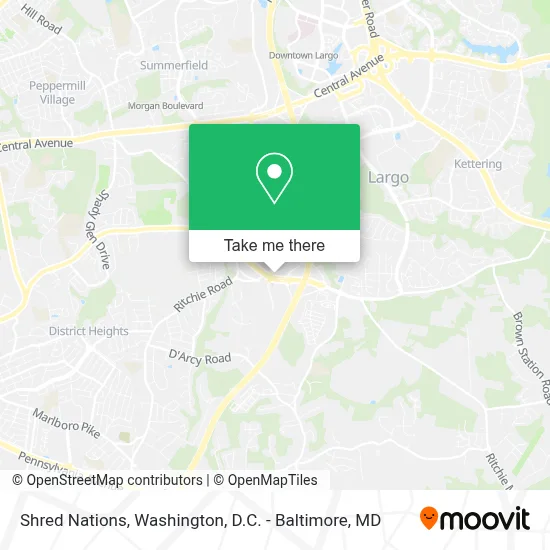 Shred Nations map
