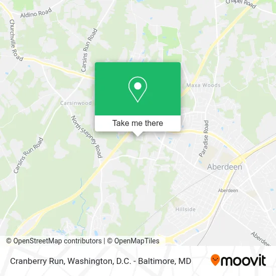 Cranberry Run map