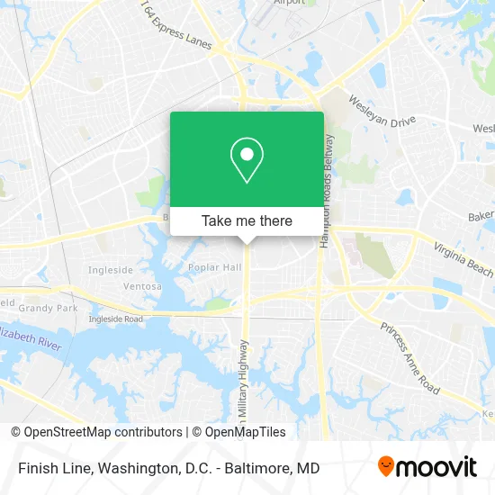 Finish Line map