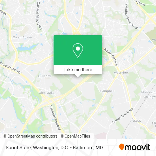 Sprint Store map