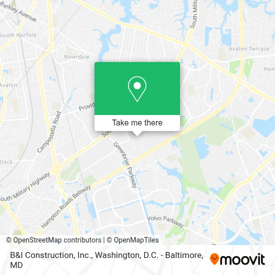 B&I Construction, Inc. map