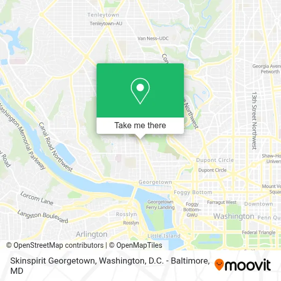 Skinspirit Georgetown map