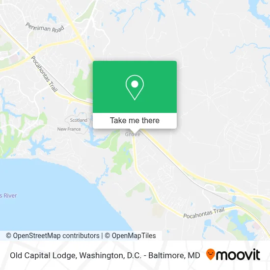 Old Capital Lodge map