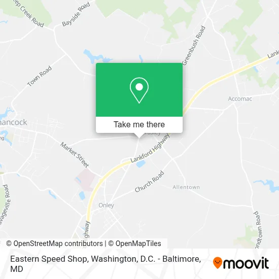 Eastern Speed Shop map