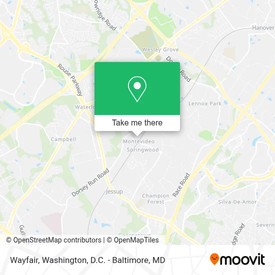 Wayfair map
