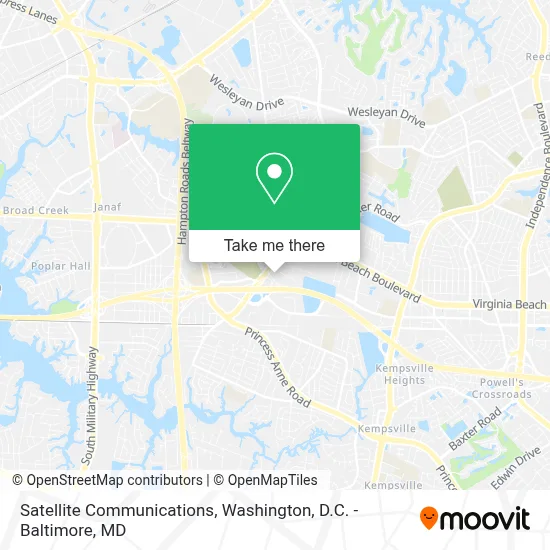 Satellite Communications map