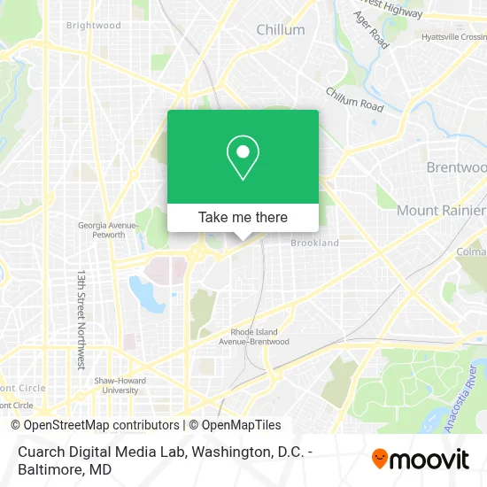 Cuarch Digital Media Lab map