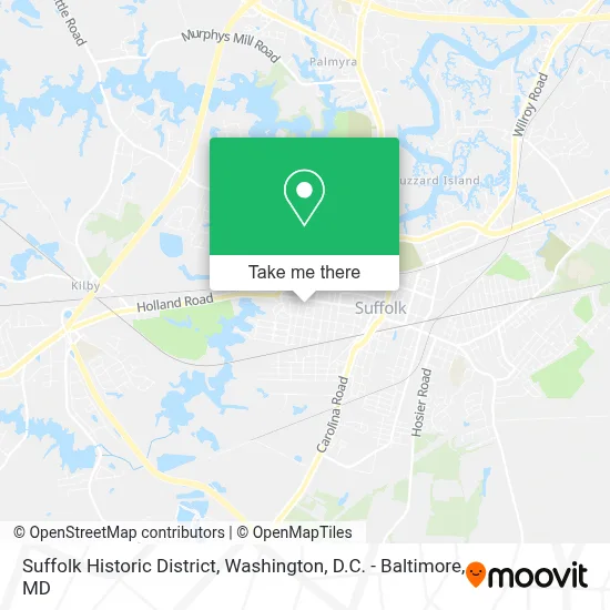 Suffolk Historic District map