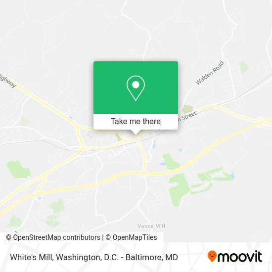 White's Mill map