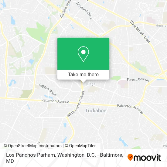 Los Panchos Parham map