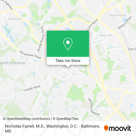 Nicholas Farrell, M.D. map