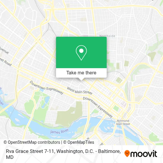 Rva Grace Street 7-11 map
