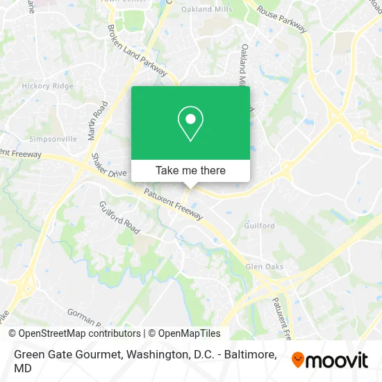 Green Gate Gourmet map