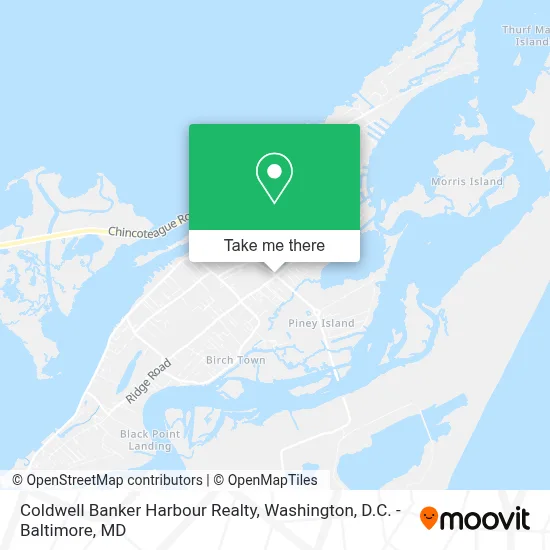 Coldwell Banker Harbour Realty map