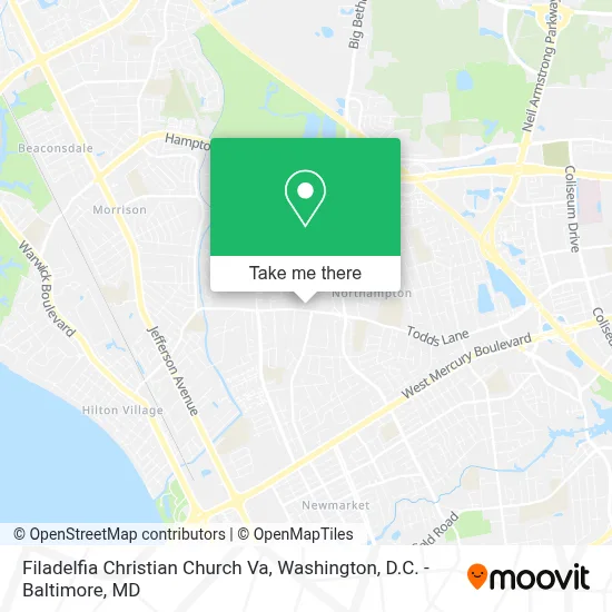 Filadelfia Christian Church Va map