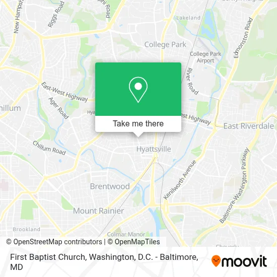 First Baptist Church map