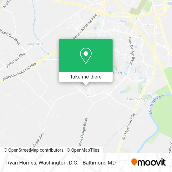 Ryan Homes map