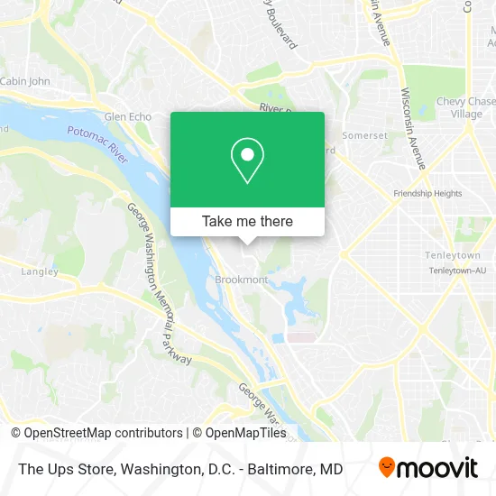 The Ups Store map
