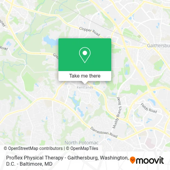 Proflex Physical Therapy - Gaithersburg map