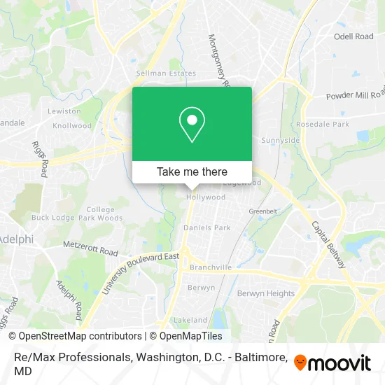 Re/Max Professionals map