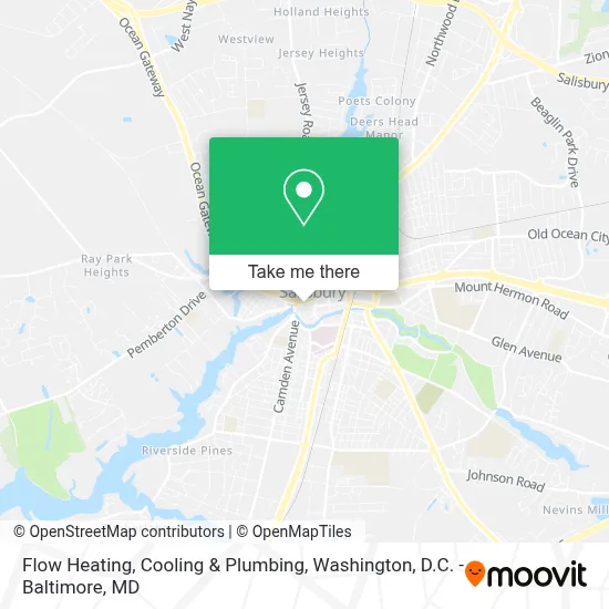 Flow Heating, Cooling & Plumbing map