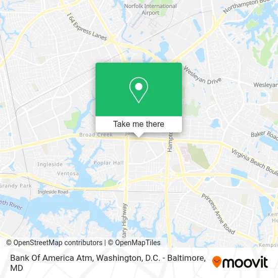 Bank Of America Atm map