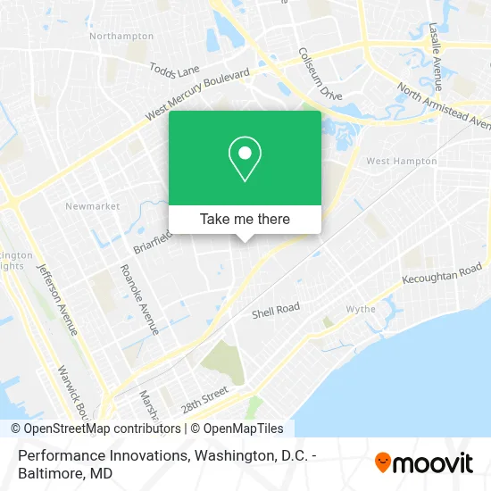 Performance Innovations map