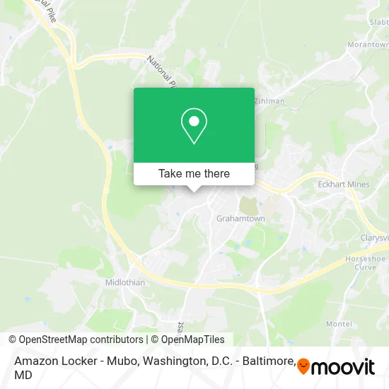 Amazon Locker - Mubo map