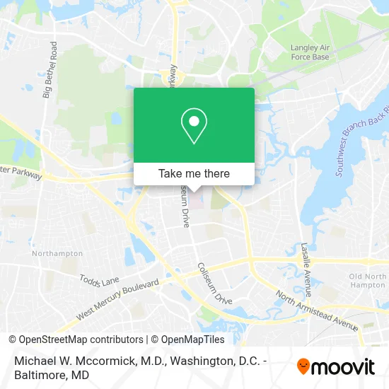 Michael W. Mccormick, M.D. map