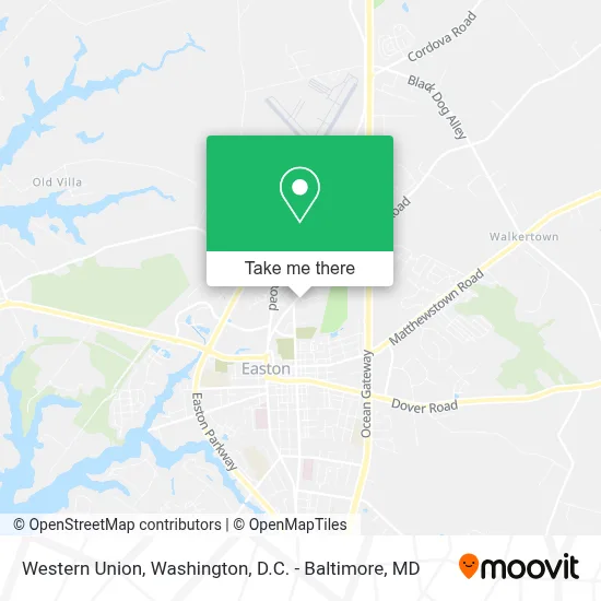 Western Union map