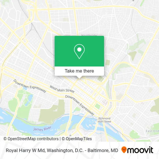 Royal Harry W Md map