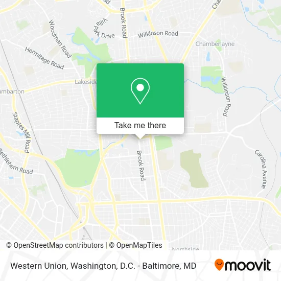 Western Union map