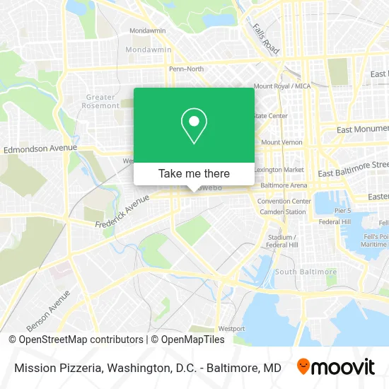 Mission Pizzeria map