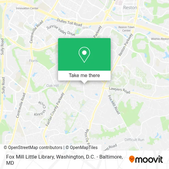 Fox Mill Little Library map