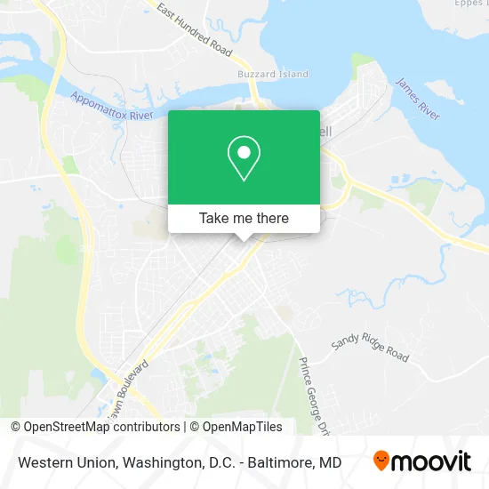 Western Union map