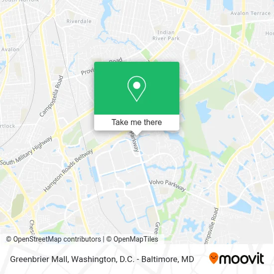 Greenbrier Mall map