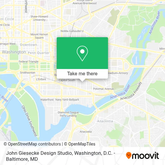 John Giesecke Design Studio map
