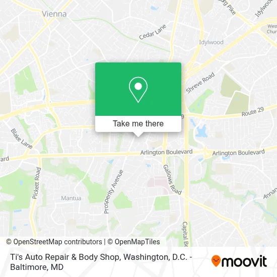 Ti's Auto Repair & Body Shop map