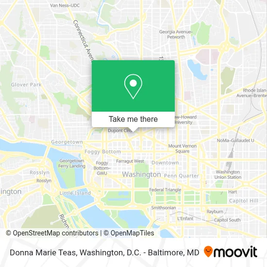 Donna Marie Teas map