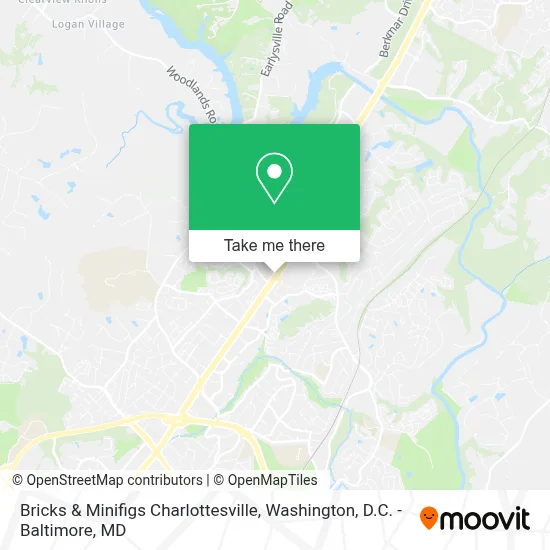 Bricks & Minifigs Charlottesville map