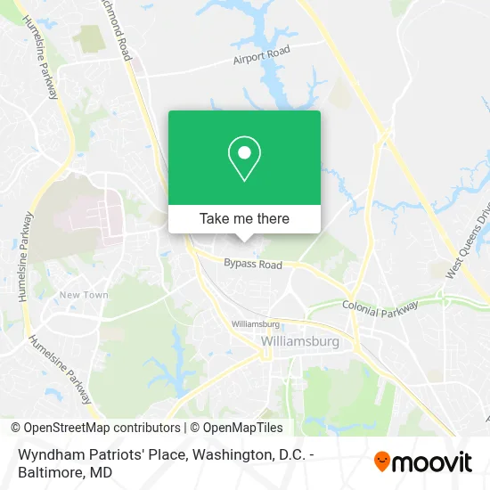 Wyndham Patriots' Place map