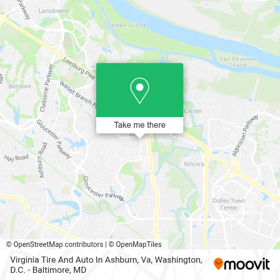 Virginia Tire And Auto In Ashburn, Va map