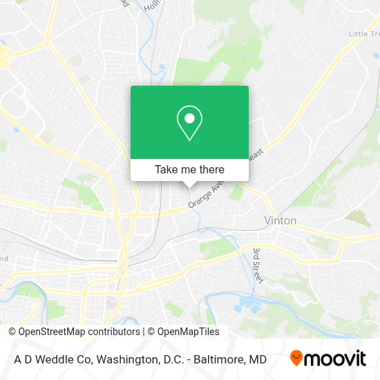 A D Weddle Co map