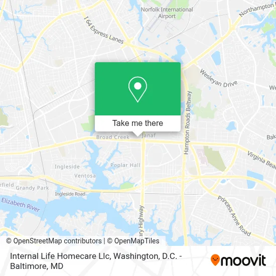 Internal Life Homecare Llc map