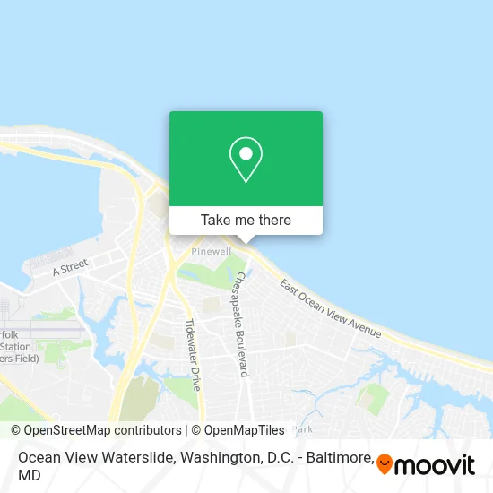 Ocean View Waterslide map